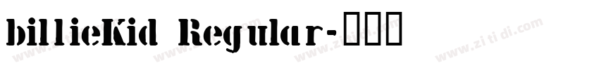 billieKid Regular字体转换